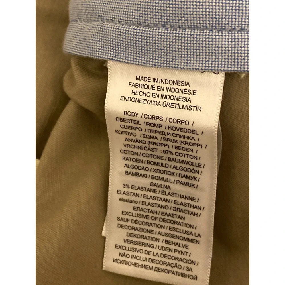 Polo Ralph Lauren Chino Shorts Tan Stretch Classic Fit Mens 38 NEW